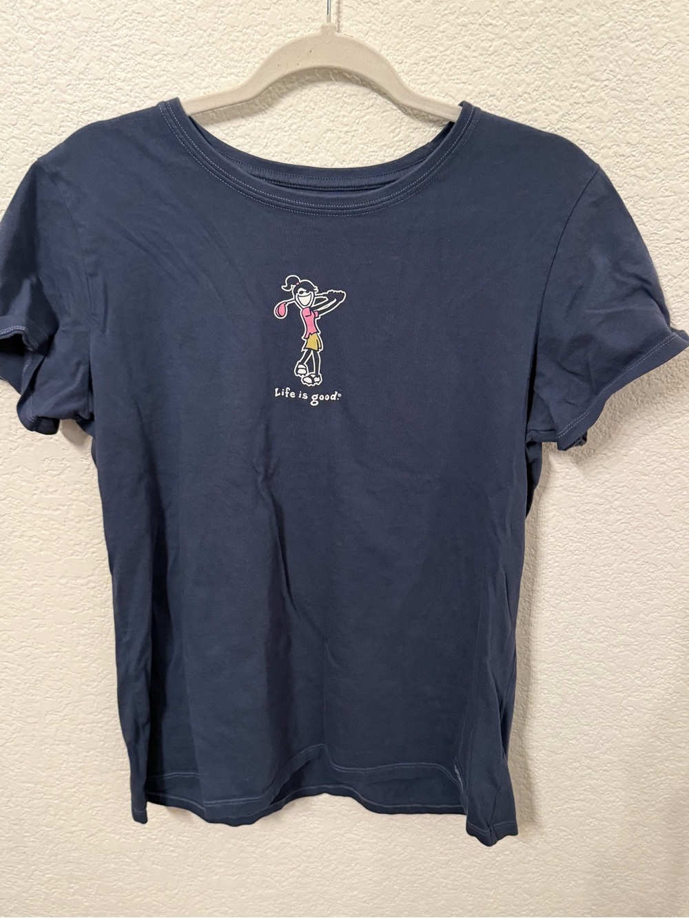 Life is Good Vintage Navy Graphic Tee Women's Large